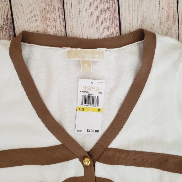 Michael Kors Button Up Sweater Blouse - Picture 5 of 6